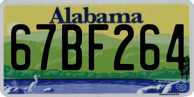AL license plate 67BF264