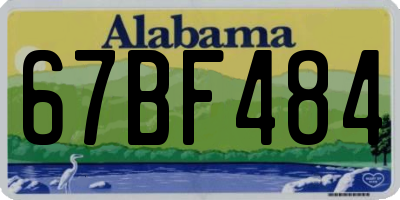 AL license plate 67BF484