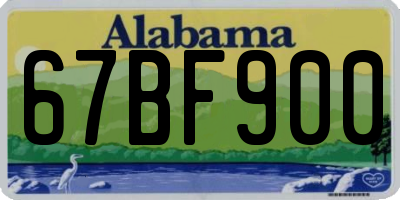 AL license plate 67BF900