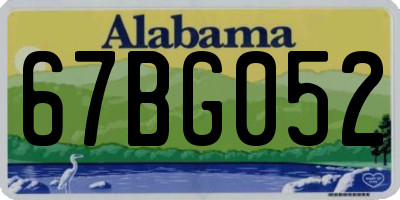 AL license plate 67BG052