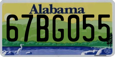 AL license plate 67BG055