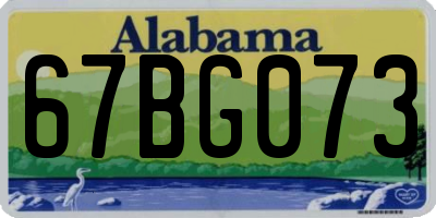 AL license plate 67BG073