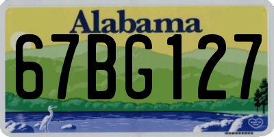 AL license plate 67BG127