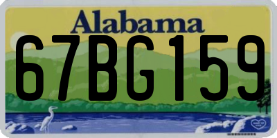 AL license plate 67BG159