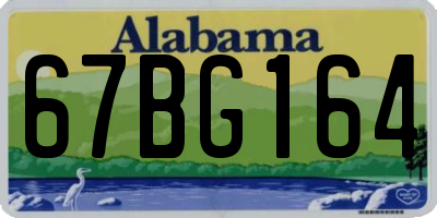 AL license plate 67BG164