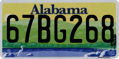 AL license plate 67BG268