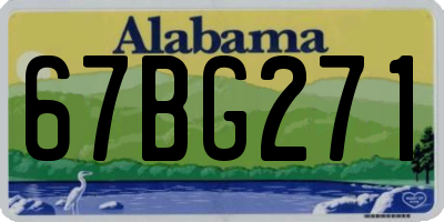 AL license plate 67BG271
