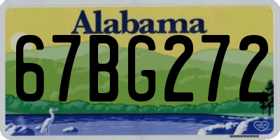 AL license plate 67BG272