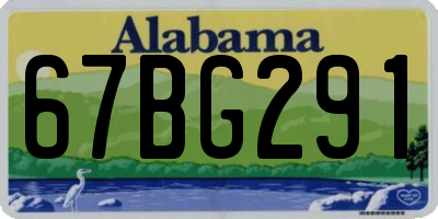 AL license plate 67BG291