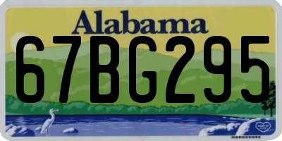 AL license plate 67BG295