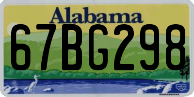 AL license plate 67BG298
