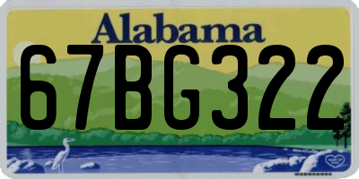 AL license plate 67BG322