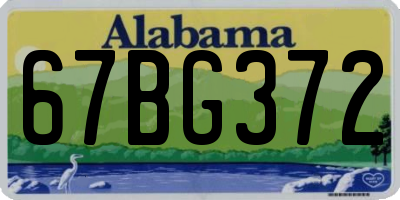 AL license plate 67BG372