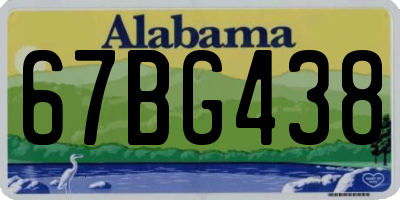 AL license plate 67BG438
