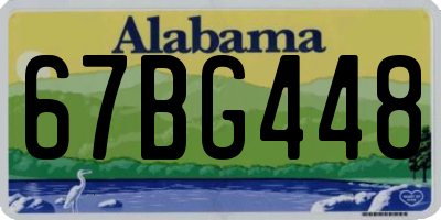 AL license plate 67BG448