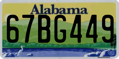 AL license plate 67BG449