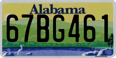 AL license plate 67BG461