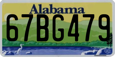 AL license plate 67BG479