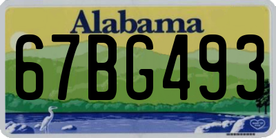 AL license plate 67BG493
