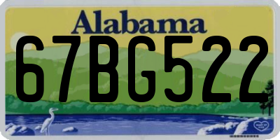 AL license plate 67BG522