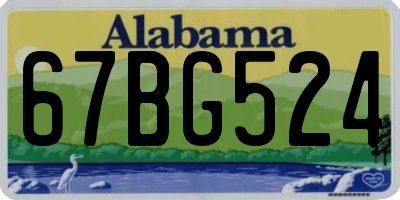 AL license plate 67BG524