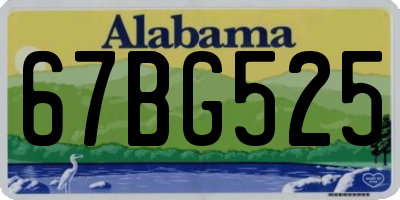 AL license plate 67BG525