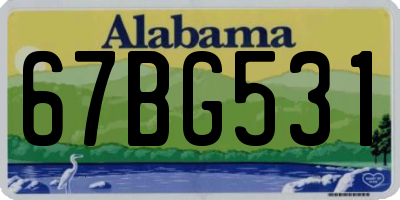 AL license plate 67BG531