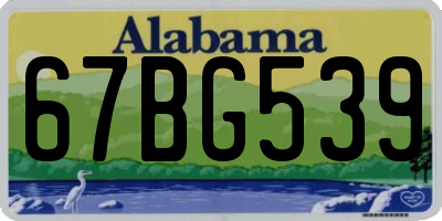 AL license plate 67BG539