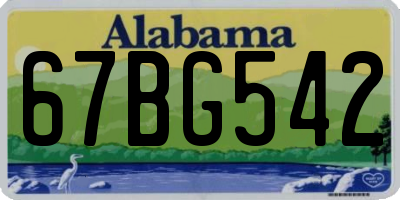AL license plate 67BG542