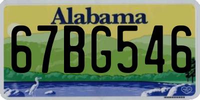 AL license plate 67BG546