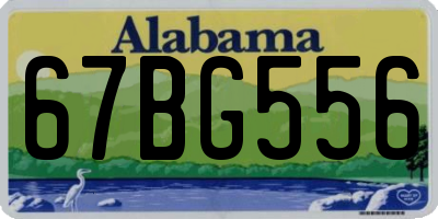 AL license plate 67BG556