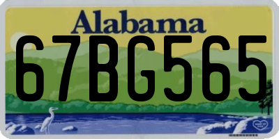 AL license plate 67BG565