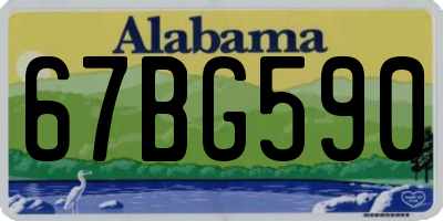 AL license plate 67BG590