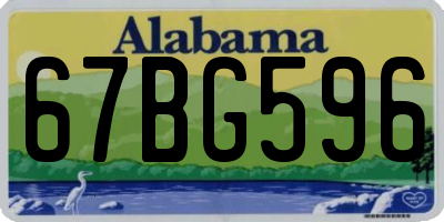 AL license plate 67BG596