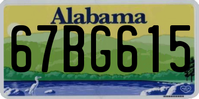AL license plate 67BG615