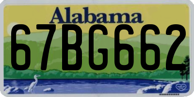 AL license plate 67BG662