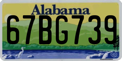 AL license plate 67BG739