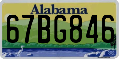 AL license plate 67BG846