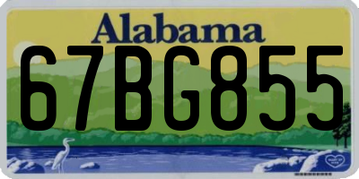 AL license plate 67BG855