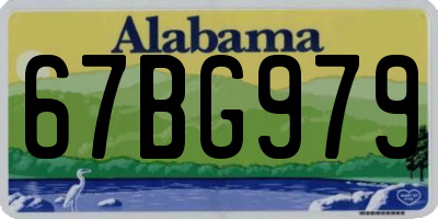 AL license plate 67BG979