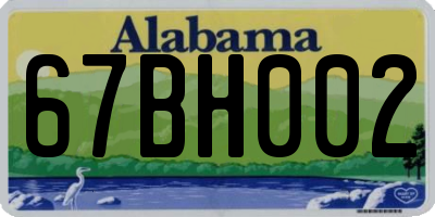 AL license plate 67BH002