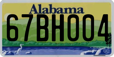 AL license plate 67BH004