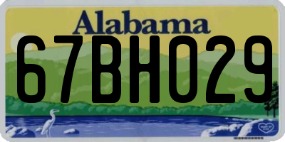 AL license plate 67BH029