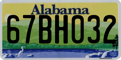 AL license plate 67BH032