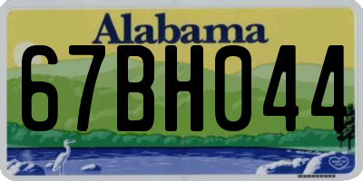 AL license plate 67BH044