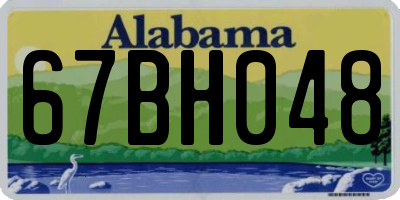 AL license plate 67BH048