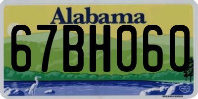 AL license plate 67BH060