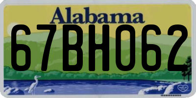 AL license plate 67BH062