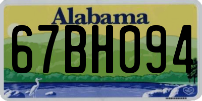 AL license plate 67BH094