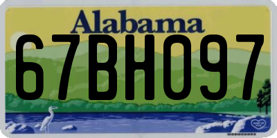 AL license plate 67BH097